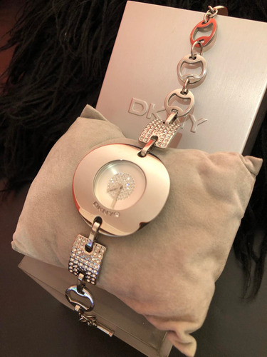 Reloj Donna Karan Espectacular !!! Excelente Estado Plateado Plateado Plateado (Usado)