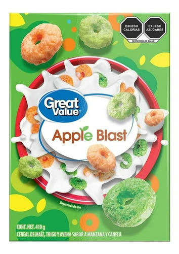 2 Pza Cereal Great Value Apple Blast 410 G