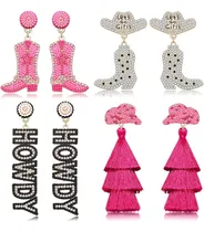 Comprar Aretes De Vaquera Occidental Para Mujer Aretes Con Cuentas H