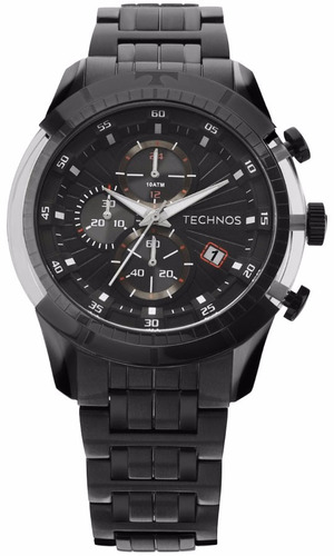 Relógio Technos Masculino Carbon Js15eq/4p Preto Lançamento