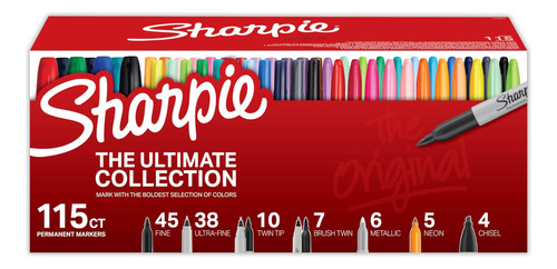 Sharpie 1983255 Permanent Markers Ultimate Collection, Fine 