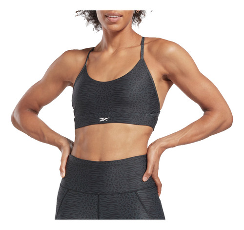 Top Reebok Lux Strappy Bra Aop Mujer