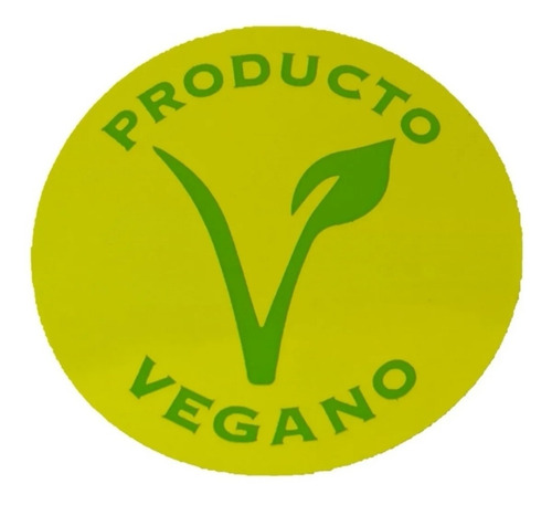 Adhesivo De Productos Vegano Rollo 1000unid
