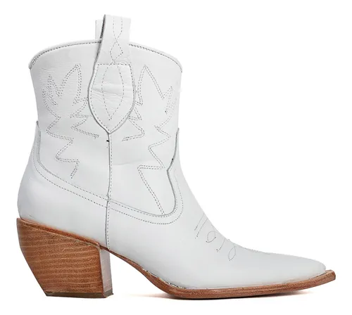 Botas Blancas De Cuero Verano MercadoLibre