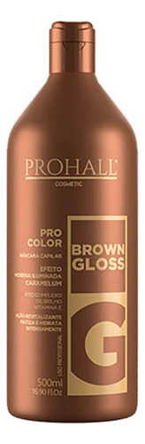 Máscara Matizadora Brown Gloss Efeito Morena Iluminada Proha