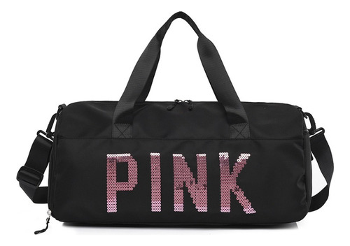 Bolsos Pink Impermeable Gimnasio Gym Con Botinero Viajero