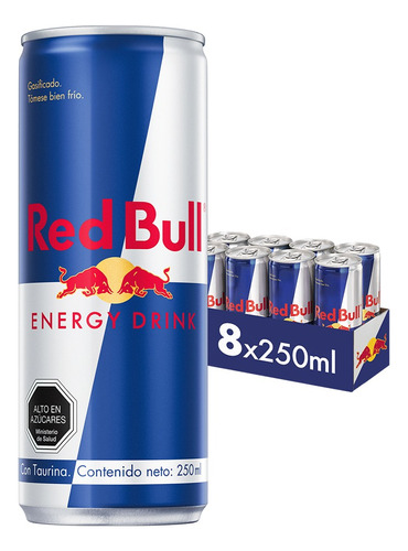 Red Bull Bebida Energética Pack 8 Latas 250ml