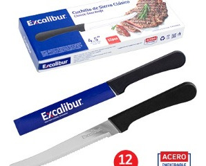 Cuchillo De Mesa Excalibur 4.5 Pulgadas X 12 Pcs 