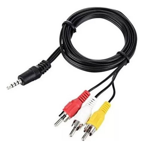 Cable Auxiliar Rca Aux 3.5mm De Audio Y Video 1metro