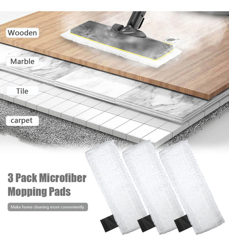 . Paños De Limpieza Microfibra X3 Para Karcher Sc2/ Sc3/