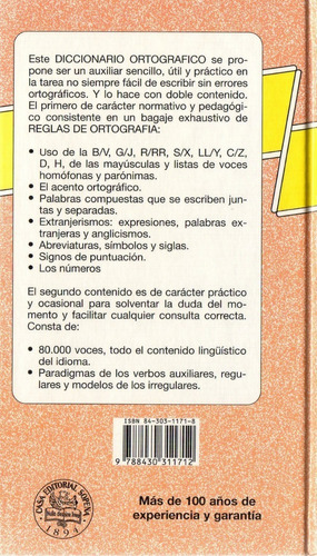 Diccionario Ortográfico Iter 2000 Sopena - Tapa Dura