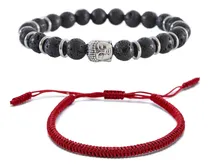 Comprar Pack 2 Pulseras Roja Protección + Pulseras Piedras Buda