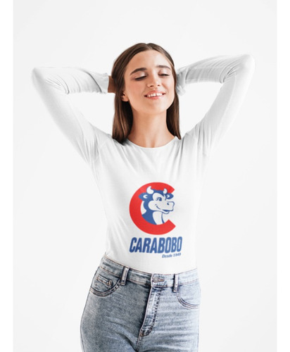 Polera Larga Venezuela Logo Chica Estampada Algodon