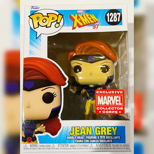 Lote Funko Pop X-men Jean Gray Pin Sticker Caja X-men 97 (Usado)