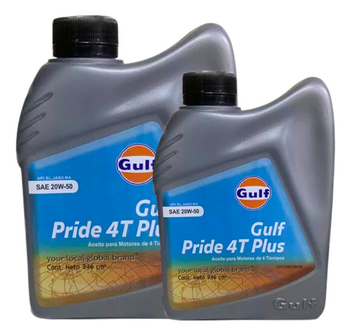 Aceite Mineral 4t 20w-50 Gulf Pride Plus 946ml