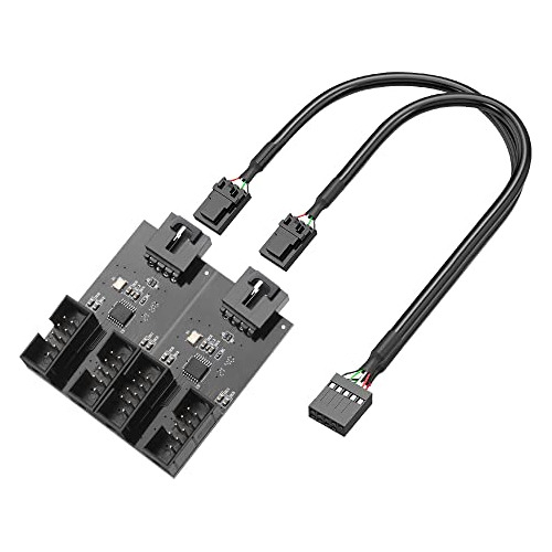 Cable Divisor De Extensión Usb De 9 Pines Macho De 1 A 4 Hem