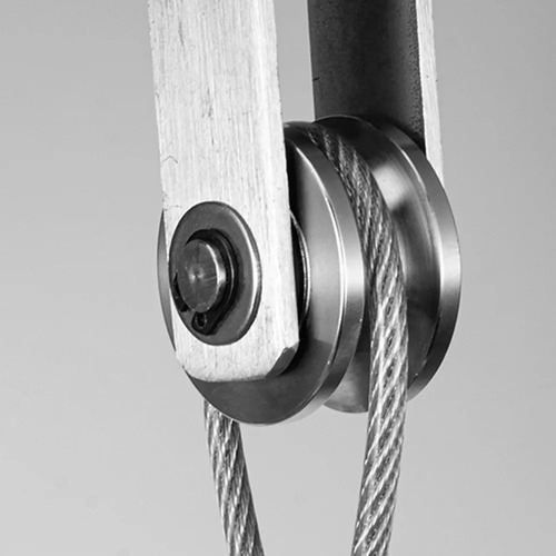 Y Ruedas De Polea Cable 2 Piezas De Acero Inoxidable De 360°