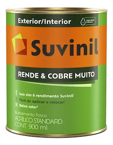 Acrílico Branco Fosco 1/4 Rende Muito - Suvinil