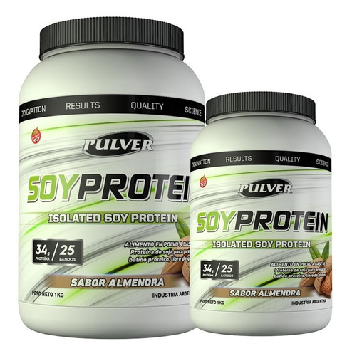 2 Soy Protein 1 Kg Pulver S/ Tacc Proteína Soja S/ Azucar