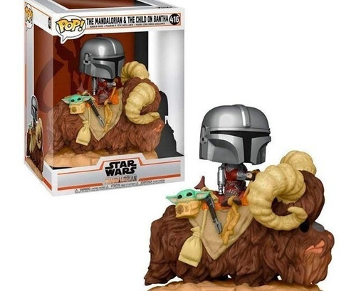 Funko Pop Rides The Mandalorian And The Child On Bantha Sw