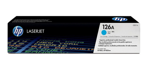 Toner Hp 126 Cian Ce311a 311 Cp 1025 125nw M175 Pro 100