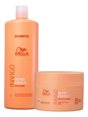 Kit Nutri-enrich Shampoo 1l E Máscara 150ml - Wella