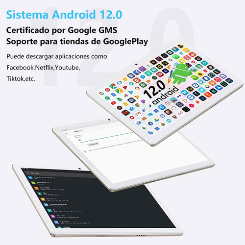 Tablet LNMBBS L23 10.1" 64GB de almacenamiento y 4GB de memoria RAM color Dorado