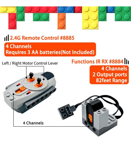 Kit De Motor 5 En 1 Compatible Con Lego Technicm Motor, B...