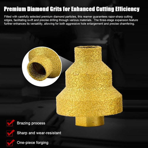 Esmerilhadeira Angular Com Broca De Chanfro De Diamante Crys