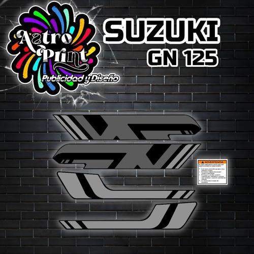 Kit De Calcomanias Suzuki Gn 125 Modelo 2023