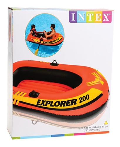 Lancha Inflable Intex Explorer 200 Alberca Flotador Salvavid