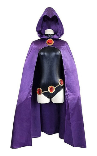 Traje De Disfraz De Raven De Teen Titan P/halloween/cosplay