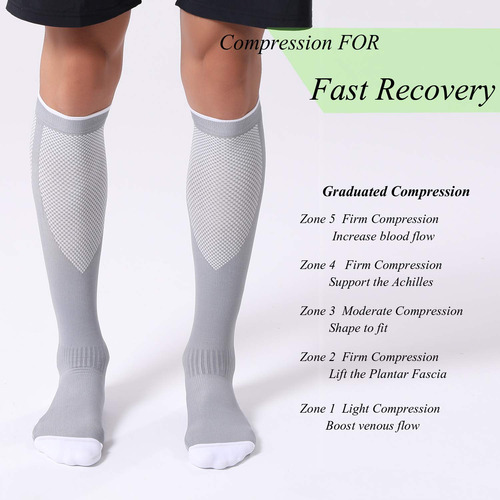 Calcetines De Compresión Fitrell Para Mujer Y Hombre, 20-30