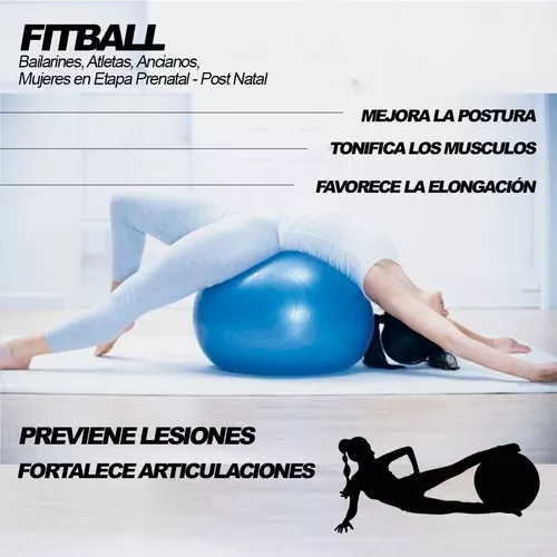 Pelota Esferodinamia 65cm Fitness Pilates Yoga Funcional Gym