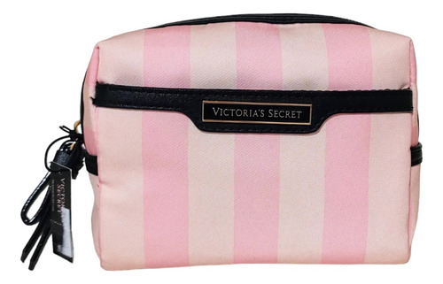 Victoria's Secret Necessaire Frasqueira Rosa Glam Listrado