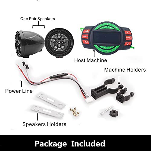 Utv Atv Bluetooth Amplificador Sistema De Sonido Altavoces M