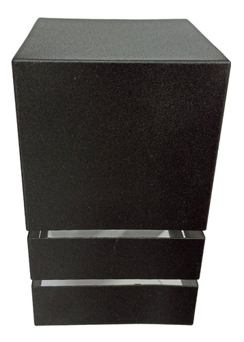 Kit 4 Arandela Luminária Frisada 1 Facho E27 Ext/int Parede Estrutura Preto