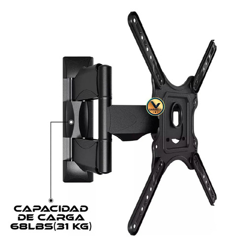 Soporte Base Con Brazo Tv Pantalla Monitor 32-60 Pulgadas