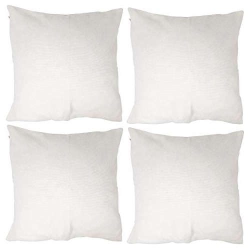 Funda Decorativa Almohada De 18x18 Pulgadas (blanca) (s...