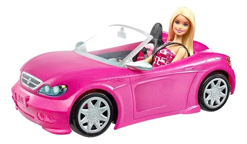 Barbie Carro Automóvil Convertible+muñeca Original Mattel