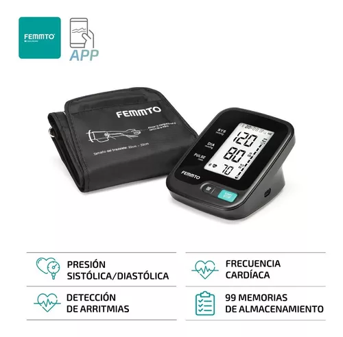 Tensiometro Digital Brazo Batería USB Medidor Presion Arterial Enfermeria  Automatico Femmto