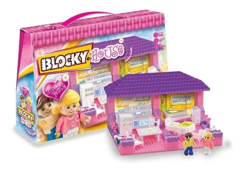 Blocky House 4 Nenas 90 Piezas Bloques Dimare Living Cocina