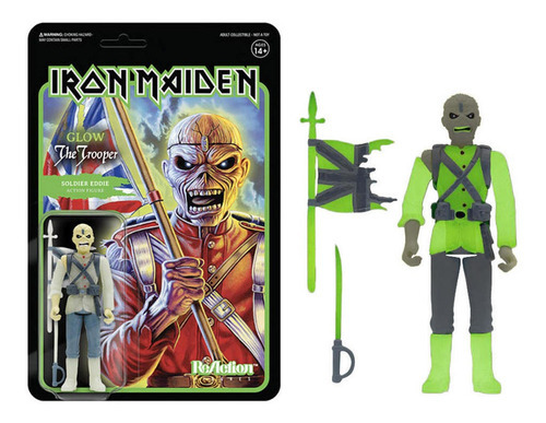 Iron Maiden Reaction Figure Soldier Eddie Super 7