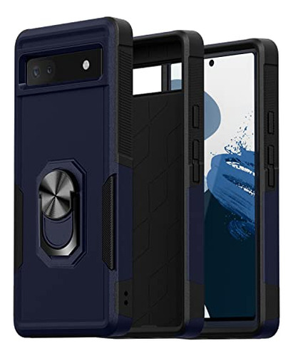 Funda Para Google Pixel 6a Teal Dual Layer Uso Rudo