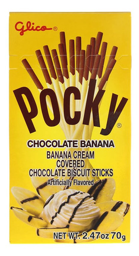 Glico Pocky Chocolte Y Platano 70 Gr Dulce Japones Importado