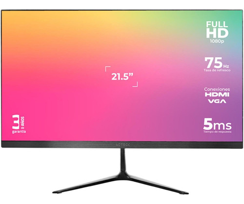 Monitor Acteck 933858 Led 21.5 , Full Hd, 75hz, Hdmi, Negro