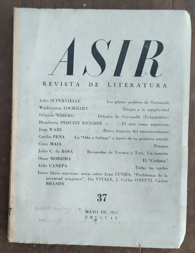 Revista Asir 37. Mayo 1955