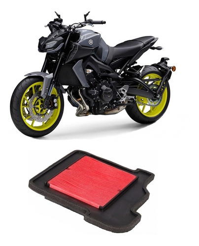 Filtro De Ar Elemento Yamaha Mt09 ( Todas ) Modelo Original