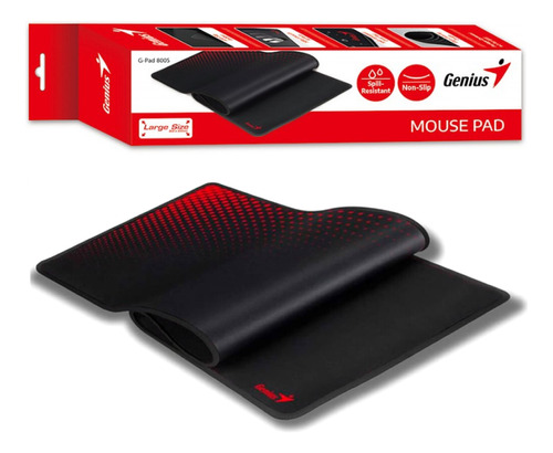 Mouse Pad gamer Genius G-PAD 800S de goma xxl 300mm x 800mm x 3mm negro