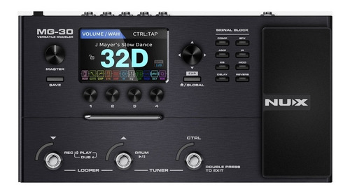 Imagen 1 de 9 de Pedalera Nux Mg 30 Multiefecto Guitarra